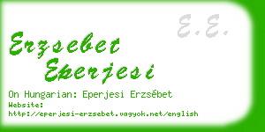 erzsebet eperjesi business card